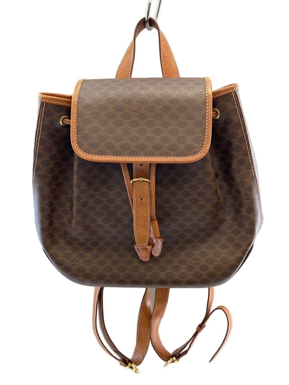 Celine Backpack Brown All over Macadam